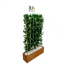 Ahşap Saksılı Yapay Bambu Ahşap Saksılı Yapay Bambu
