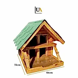 Ahşap Kedi Evi 4'lü