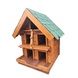 Ahşap Kedi Evi 5'li