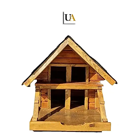 Ahşap Kedi Evi Dış Mekan İkili Kedi Evi Su Geçirmez Çatılı I UygunAhşap