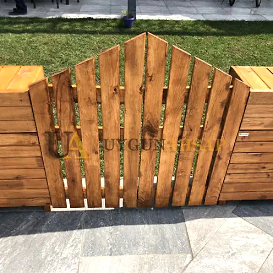 Çit Görünümlü Ahşap Bahçe Kapısı Çit Görünümlü Ahşap Bahçe Kapısı I UygunAhşap