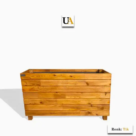 Ahşap Saksı Modelleri Dış Mekan Büyük Uzun Ahşap Saksı Modelleri I UygunAhşap