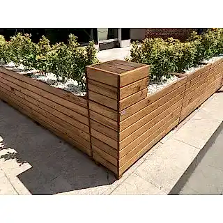 Dış Mekan Büyük Uzun Ahşap Saksı Modelleri I UygunAhşap