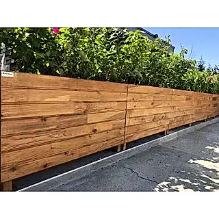 Dış Mekan Büyük Uzun Ahşap Saksı Modelleri I UygunAhşap