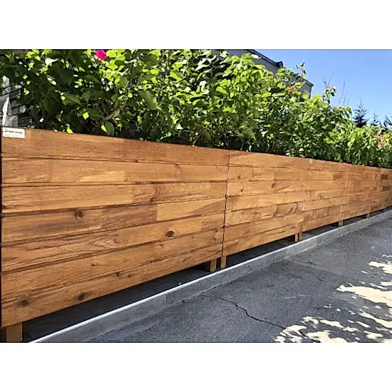 Ahşap Saksı Modelleri Dış Mekan Büyük Uzun Ahşap Saksı Modelleri I UygunAhşap