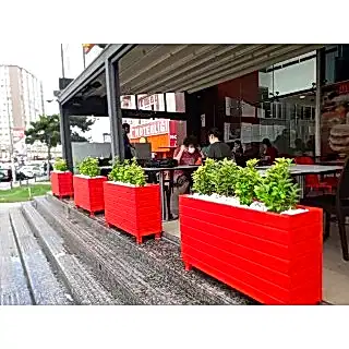 Dış Mekan Büyük Uzun Ahşap Saksı Modelleri I UygunAhşap