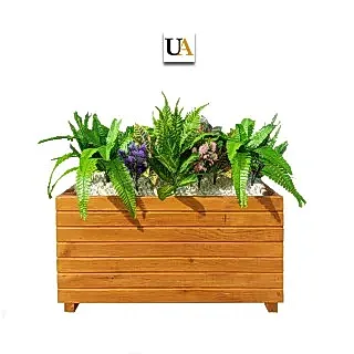 Dış Mekan Büyük Uzun Ahşap Saksı Modelleri I UygunAhşap