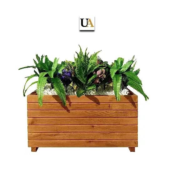 Ahşap Saksı Modelleri Dış Mekan Büyük Uzun Ahşap Saksı Modelleri I UygunAhşap