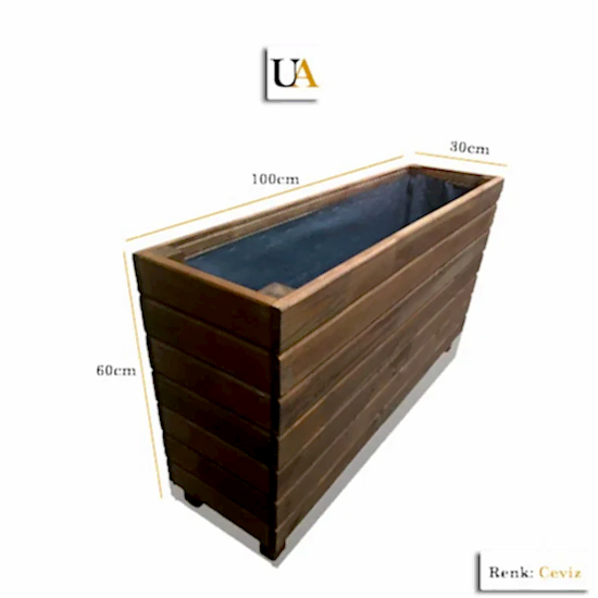 Ahşap Saksı Modelleri Dış Mekan Büyük Uzun Ahşap Saksı Modelleri I UygunAhşap