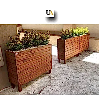 Dış Mekan Büyük Uzun Ahşap Saksı Modelleri I UygunAhşap