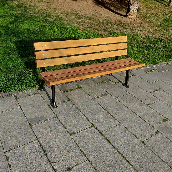 Metal Ayaklı Ahşap Bank Metal Ayaklı Ahşap Bank I Ahşap Oturak I UygunAhşap