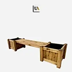 Saksılı Ahşap Bank Saksılı Ahşap Bank