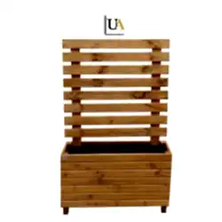 Lambri Saksılı Ahşap Paravan Lambri Saksılı Ahşap Paravan