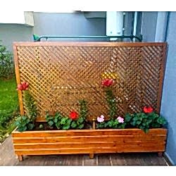 Seperatörlü Ahşap Saksı Seperatörlü Ahşap Saksı