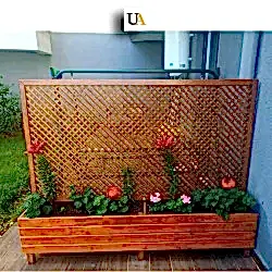 Seperatörlü Ahşap Saksı