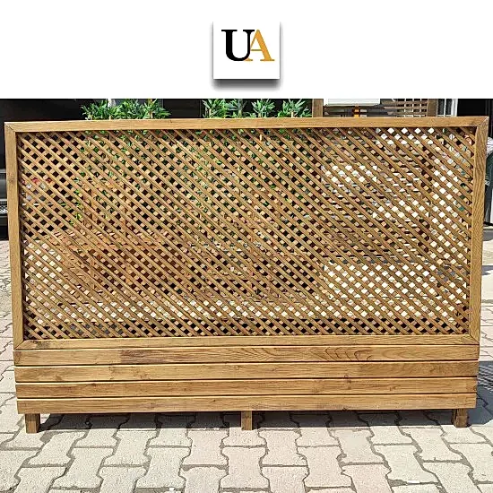 Seperatörlü Ahşap Saksı Paravan I UygunAhsap