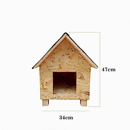 Dış Mekan Kedi Evi Dış Mekan Tekli Kedi Evi Su Geçirmez Çatılı I UygunAhşap